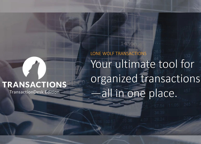 Lone Wolf Transactions (TransactionDesk Edition)